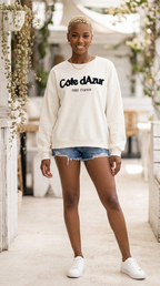 Côte d’Azur Embroidered Sweatshirt