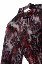 Fauve Animal Print Mesh Bodysuit