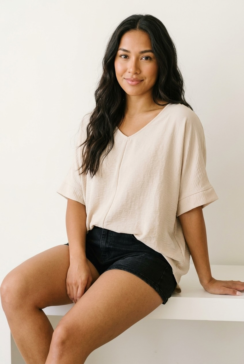 Froissé Dolman Top