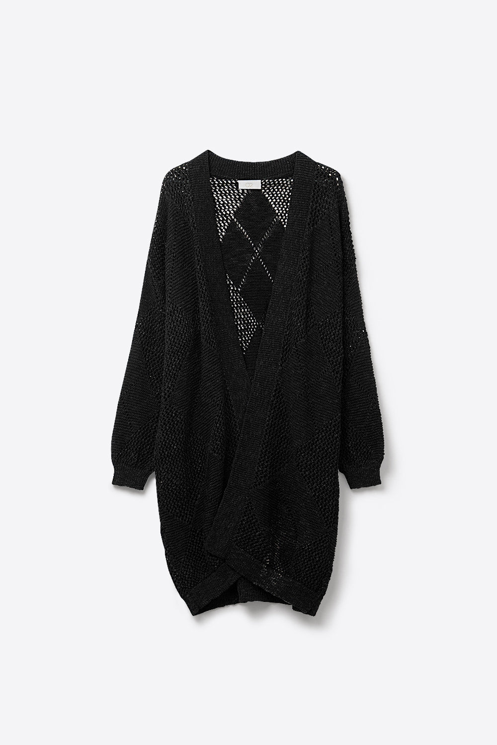Lianne Crochet Argyle Cardigan