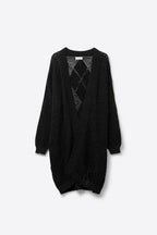 Lianne Crochet Argyle Cardigan