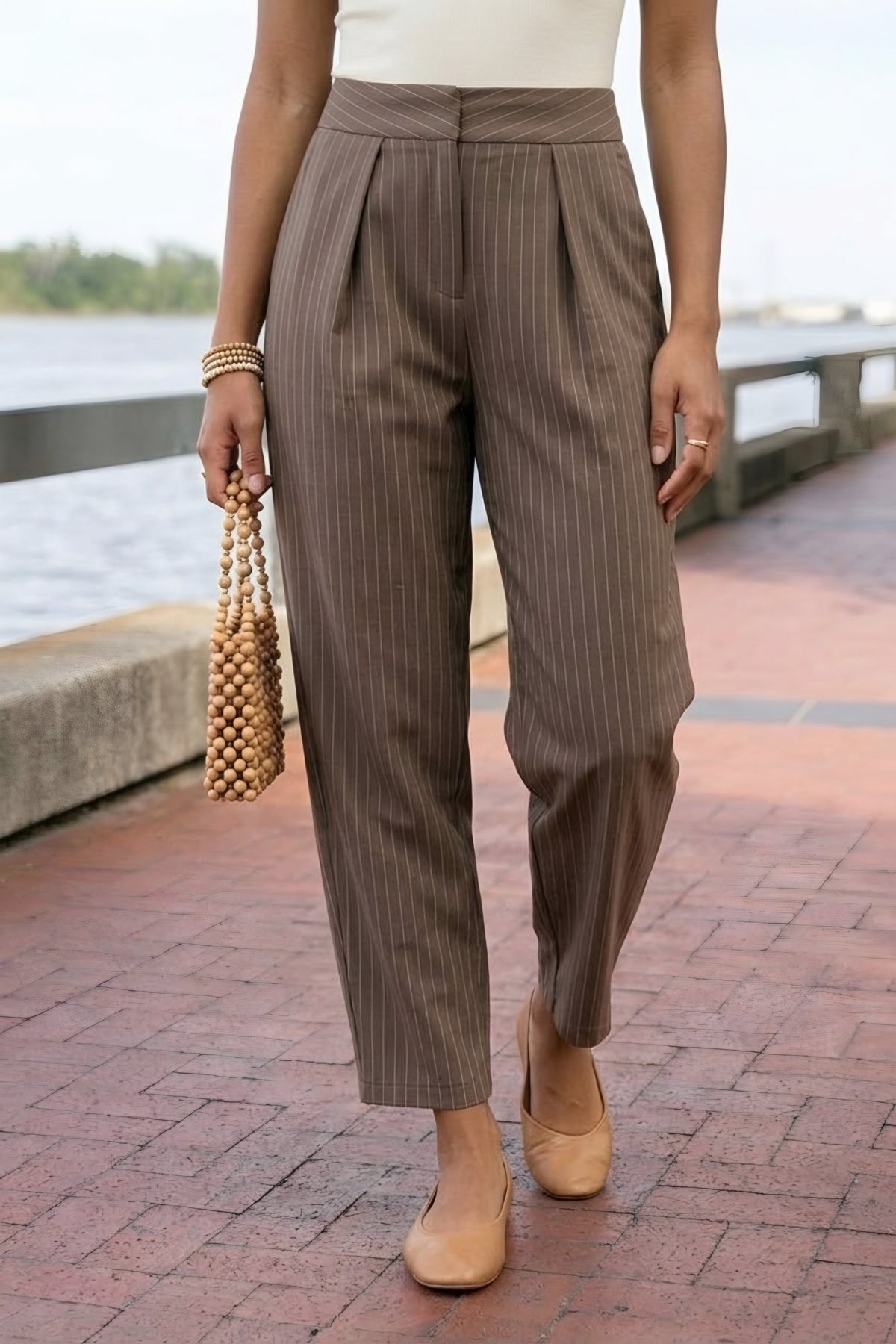 Fines Rayures Pinstripe Trousers