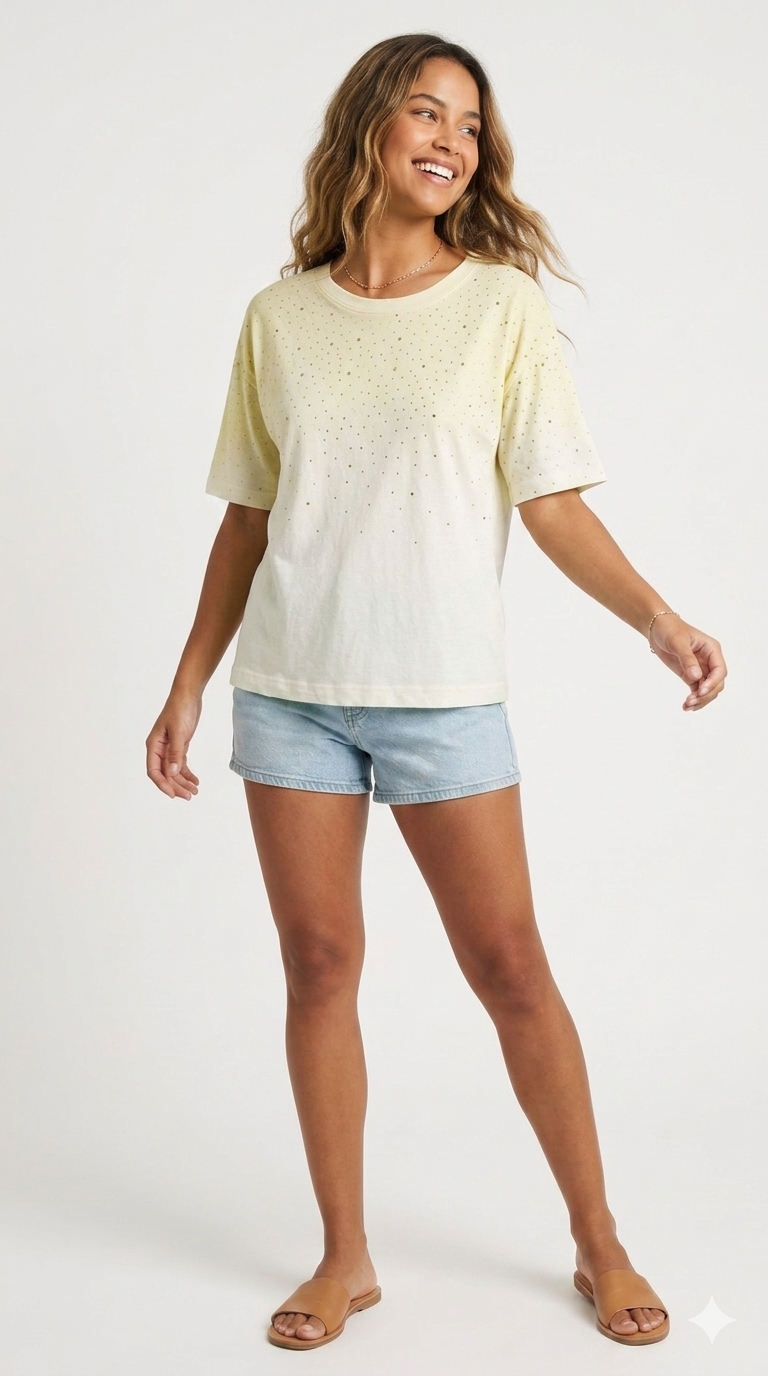 Dégradé Gradient Speckled Tee