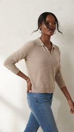 Liseré Polo Knit Sweater