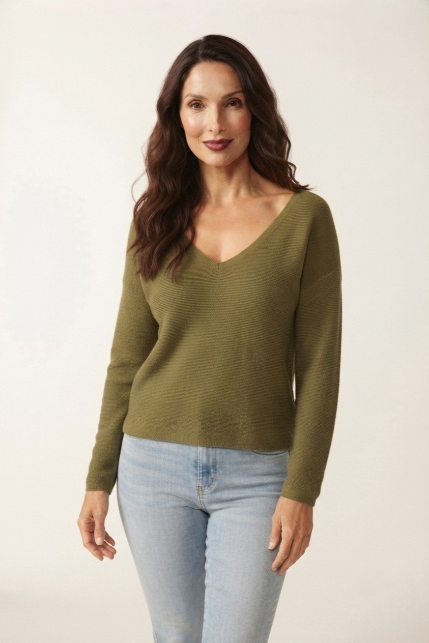 Nervuré Linear Texture Sweater