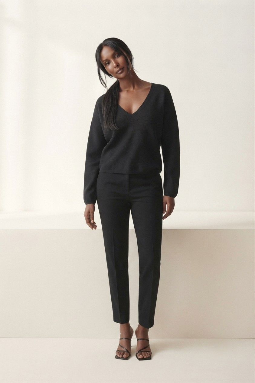 Nervuré Linear Texture Sweater