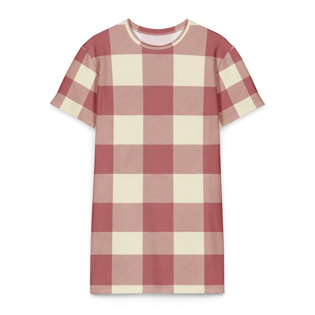 Vichy Gingham T-Shirt Dress