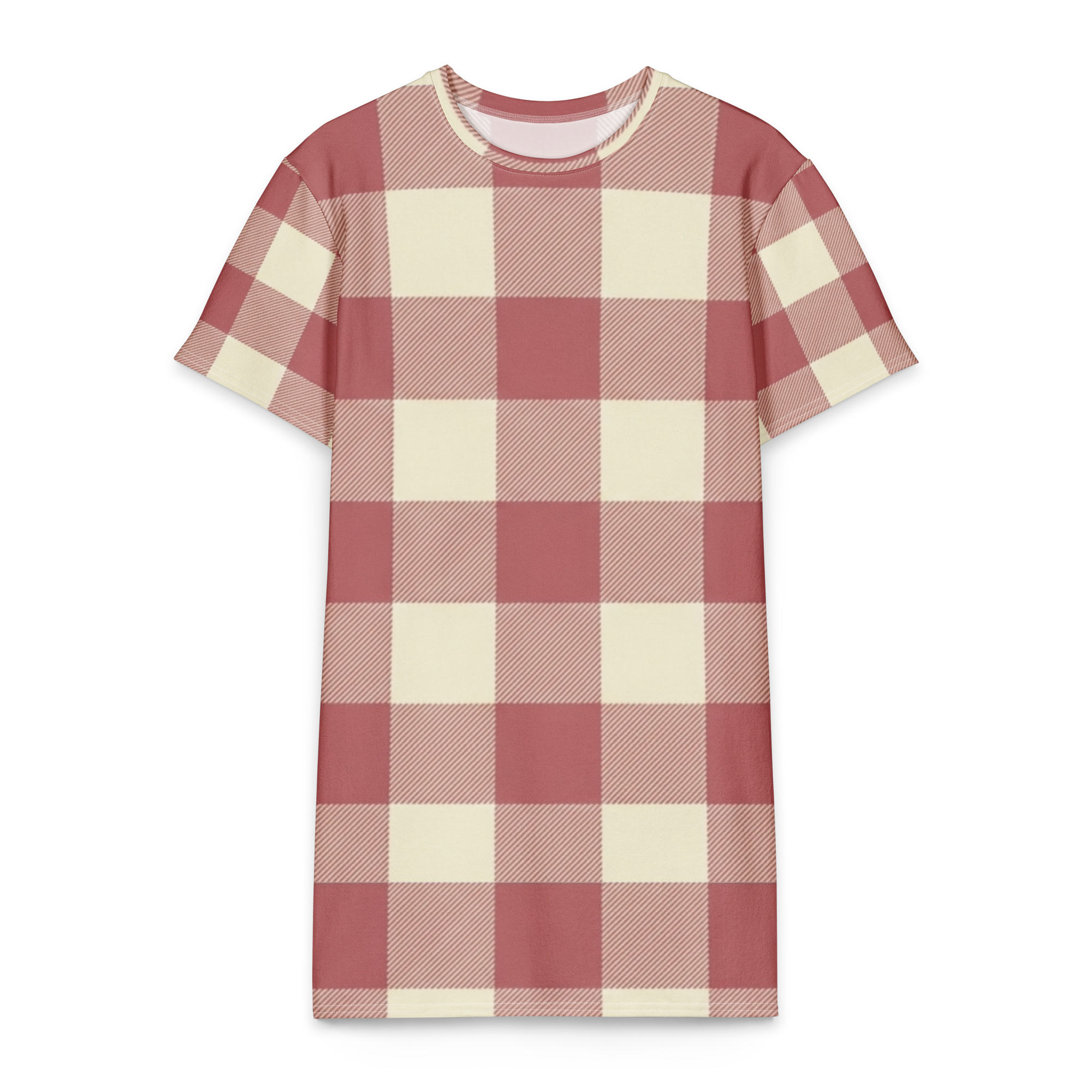 Vichy Gingham T-Shirt Dress