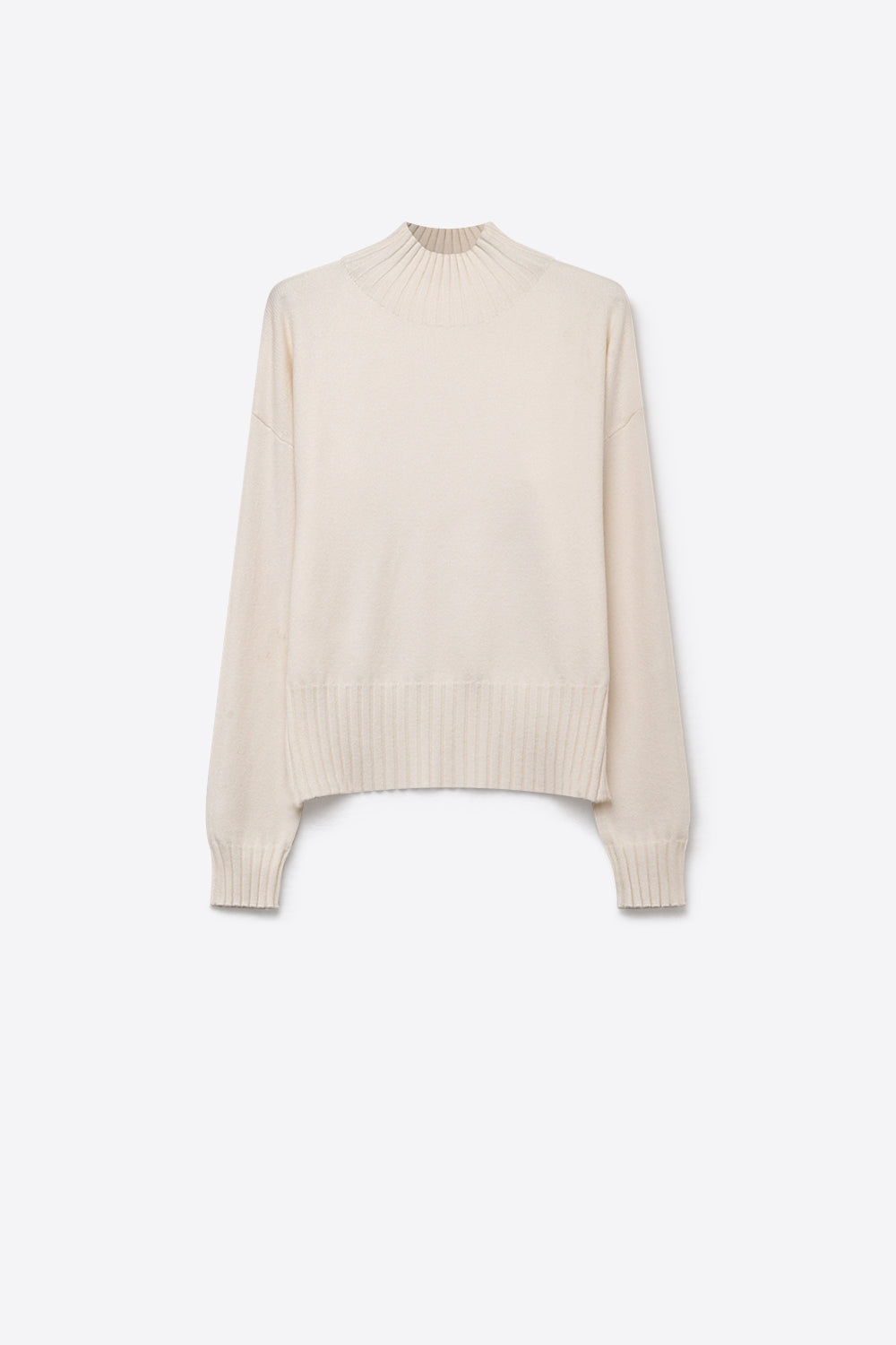Tourelle High Collar Knit Sweater