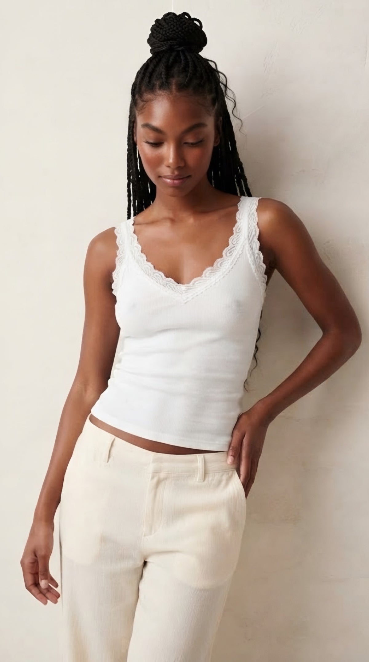 Écume Lace Trim Camisole