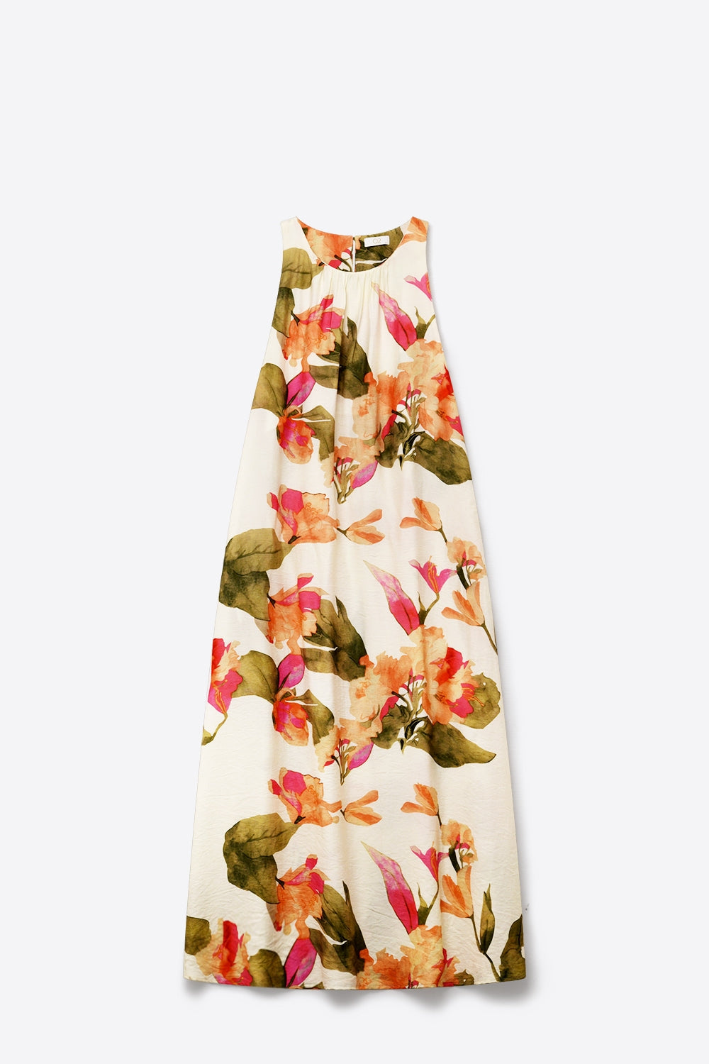 Aquarelle Floral Sleeveless Maxi Dress