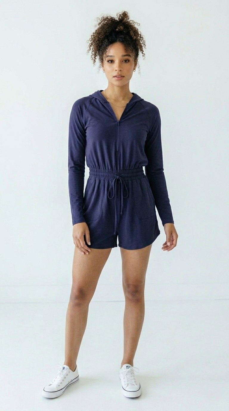 Capuche Hoodie Romper
