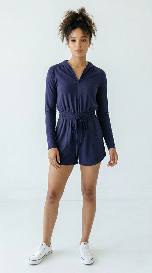 Capuche Hoodie Romper
