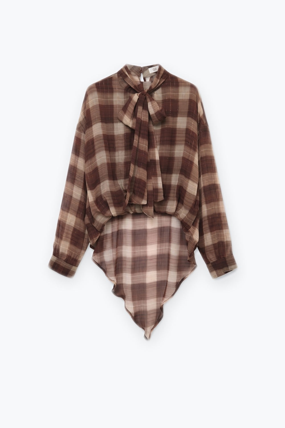 Carreaux Lurex Check Blouse