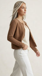Dorée Gold Button Cardigan