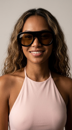 Bouclier Brown Lens Wide Shades