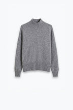 Tourelle High Collar Knit Sweater