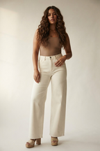 Ivoire Wide Leg Denim Pants