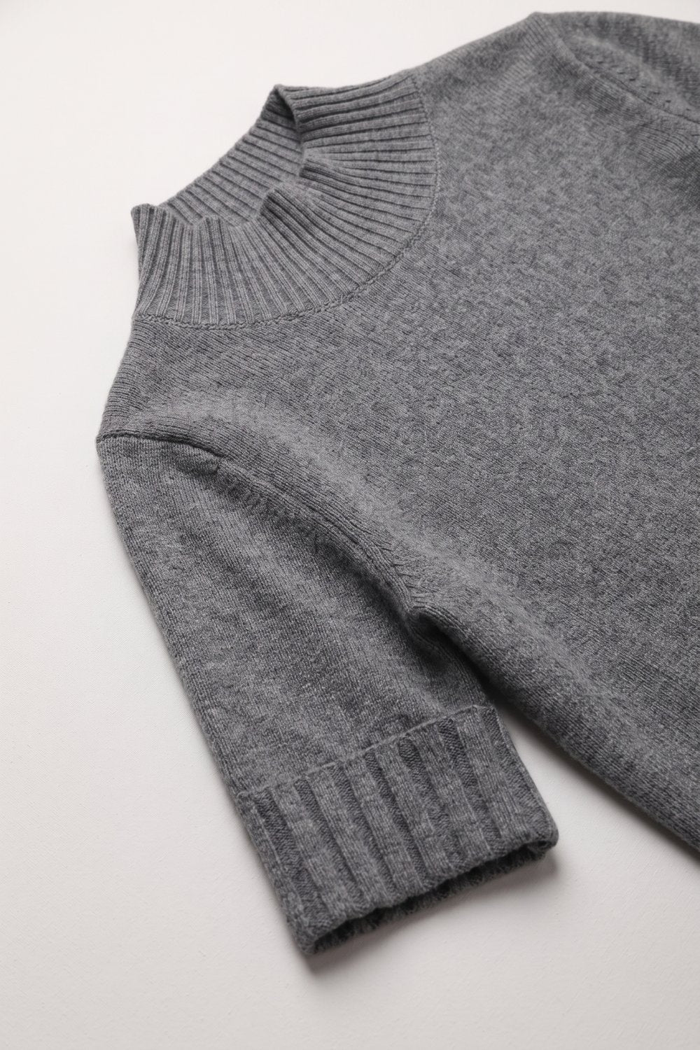 Hausse Chunky Ribbed High Collar Sweater