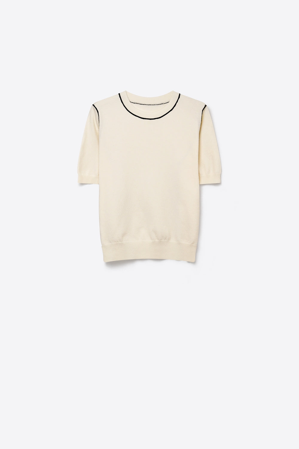 Nervuré Cap Sleeve Knit Sweater