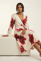 Tropique Wrap Midi Dress