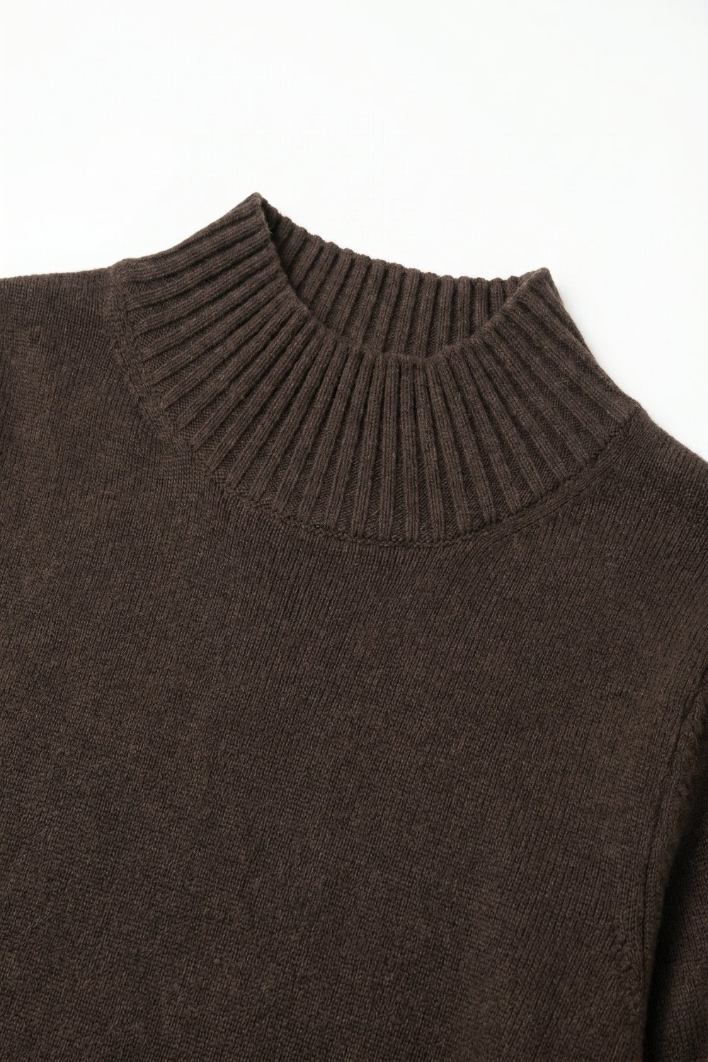 Hausse Chunky Ribbed High Collar Sweater