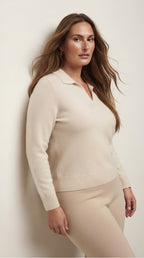 Liseré Polo Knit Sweater