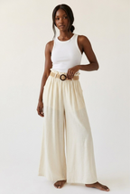 Cannelle Wide Leg Linen Pants