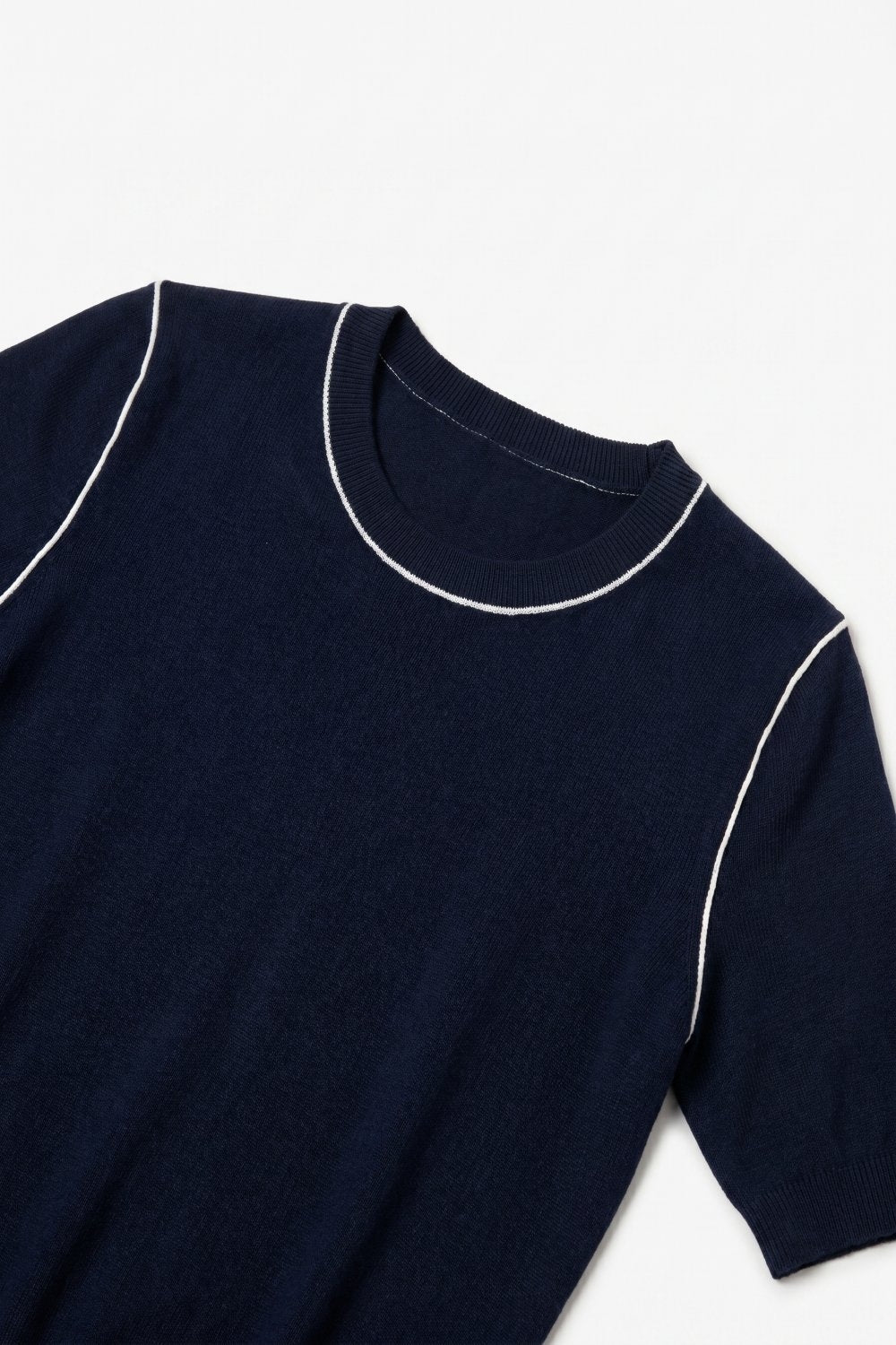 Nervuré Cap Sleeve Knit Sweater