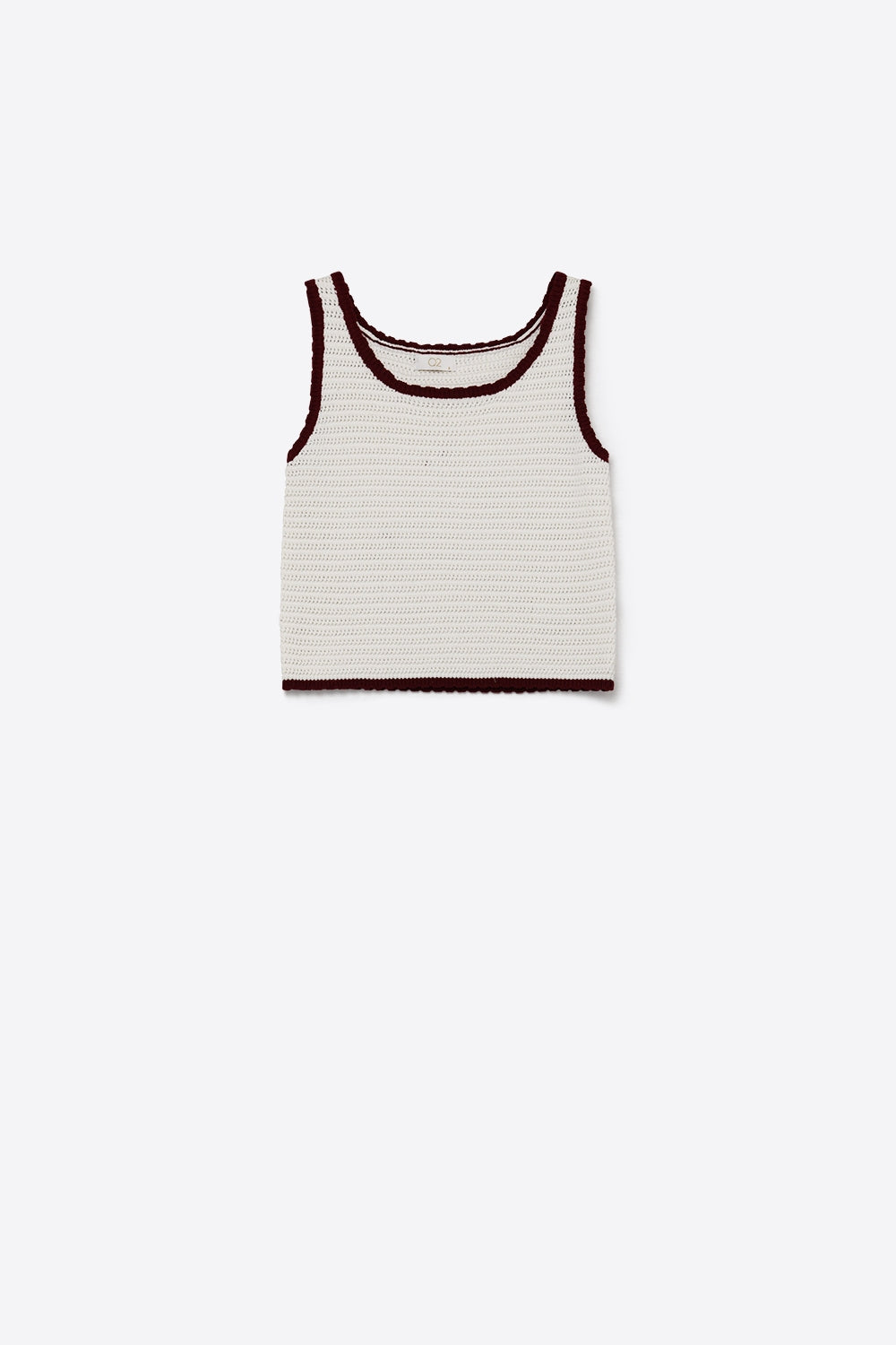 Grenat Crochet Trim Tank