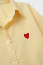 Cœur Embroidered Button Shirt