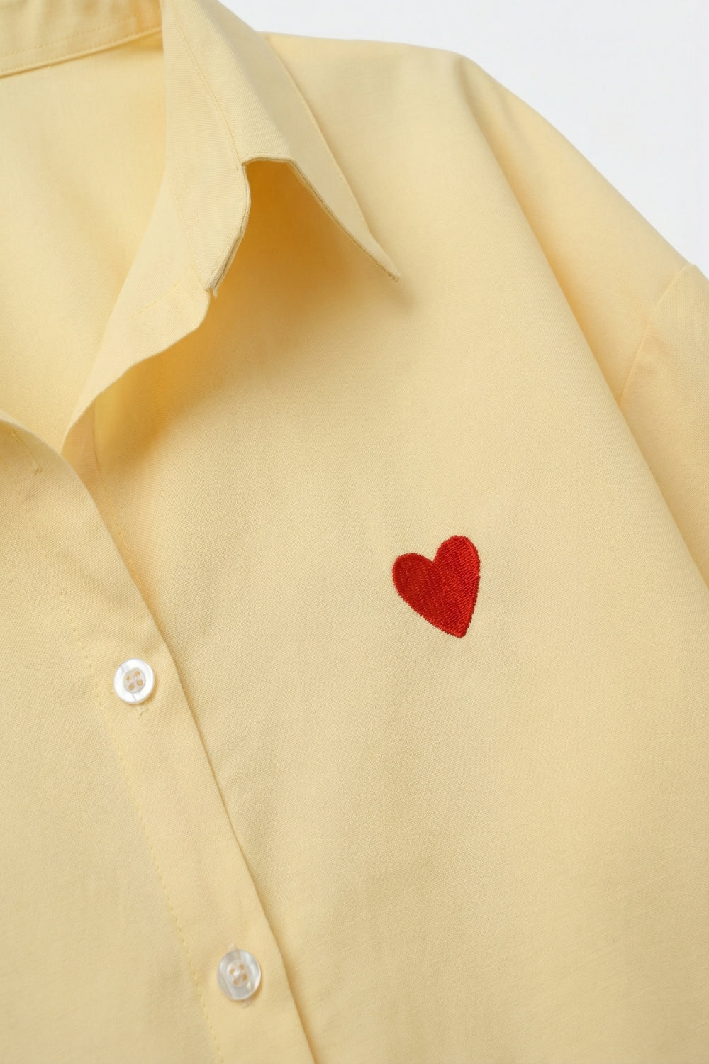 Cœur Embroidered Button Shirt