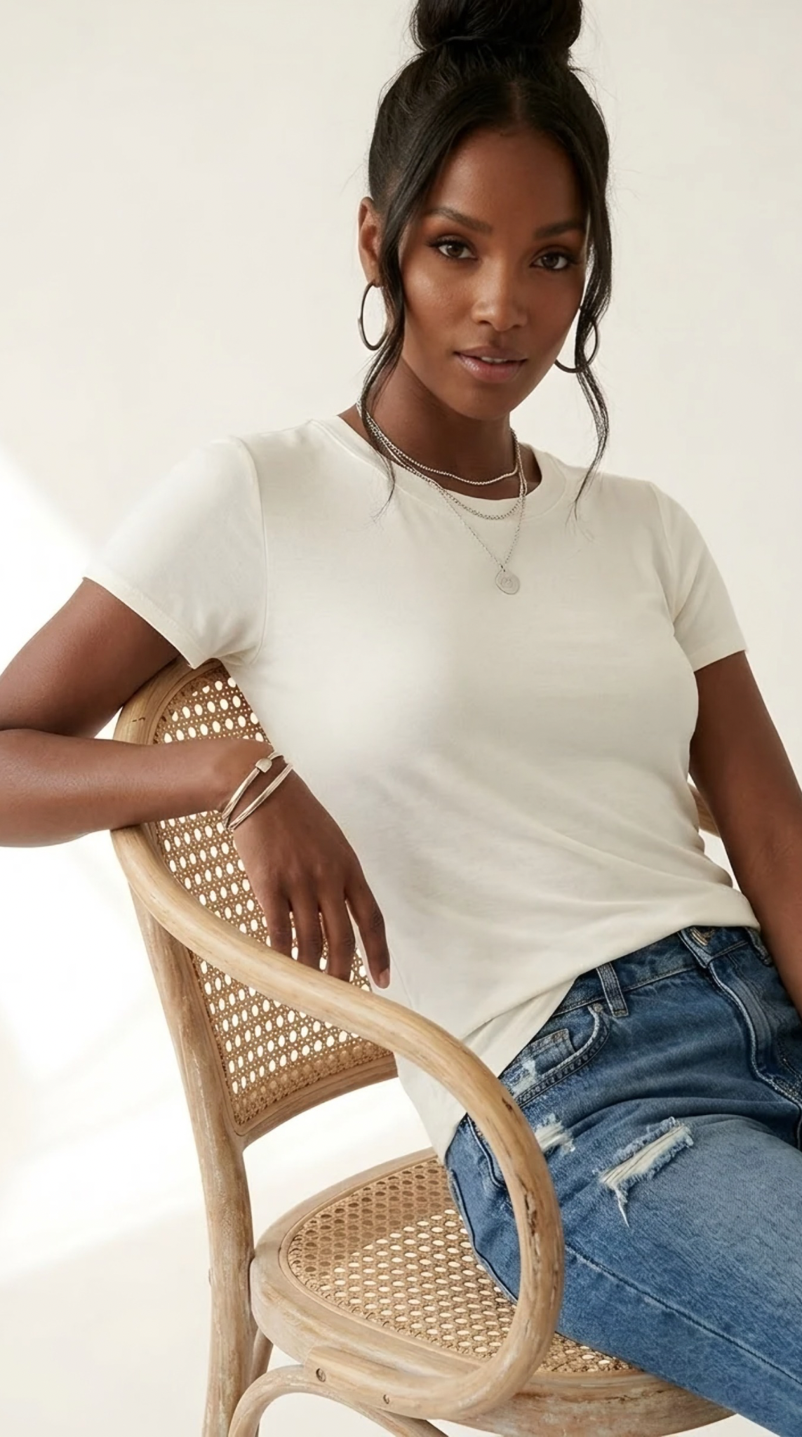 Essentiel White Viscose Tee