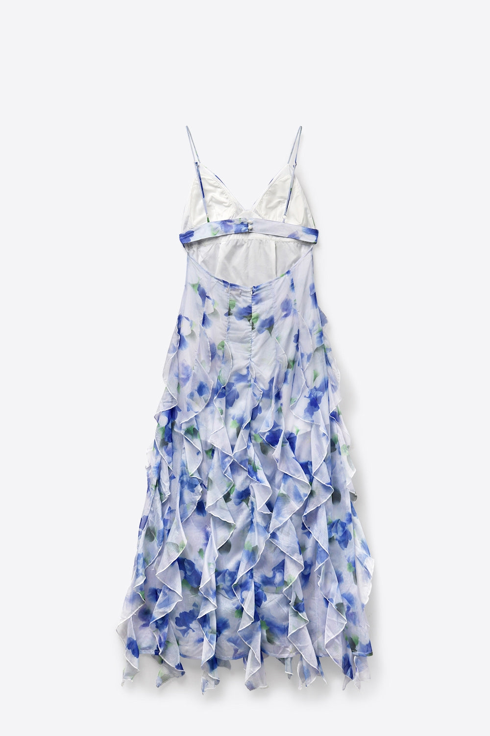 Pétale Ruffle Floral Maxi Dress