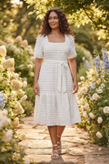 Soufflé Bubble Knit Midi Dress