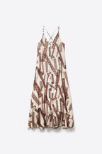 Tierra Abstract Printed Maxi Dress