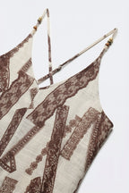 Tierra Abstract Printed Maxi Dress