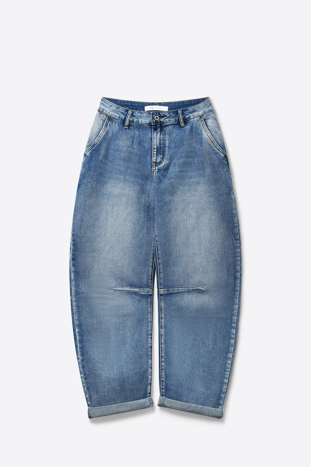 Céleste Barrel Leg Light Wash Jeans