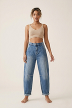 Céleste Barrel Leg Light Wash Jeans
