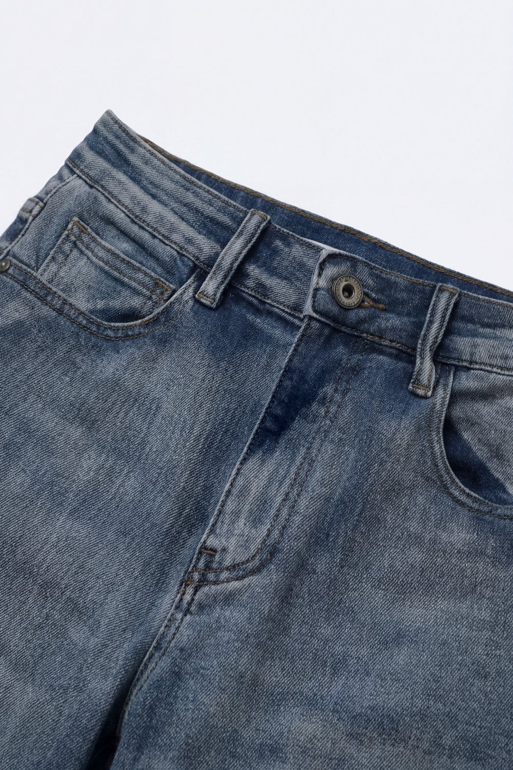 Rétro Vintage Wash Mom Jeans