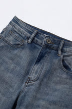 Rétro Vintage Wash Mom Jeans