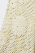 Dentelle Crochet Floral Sweater