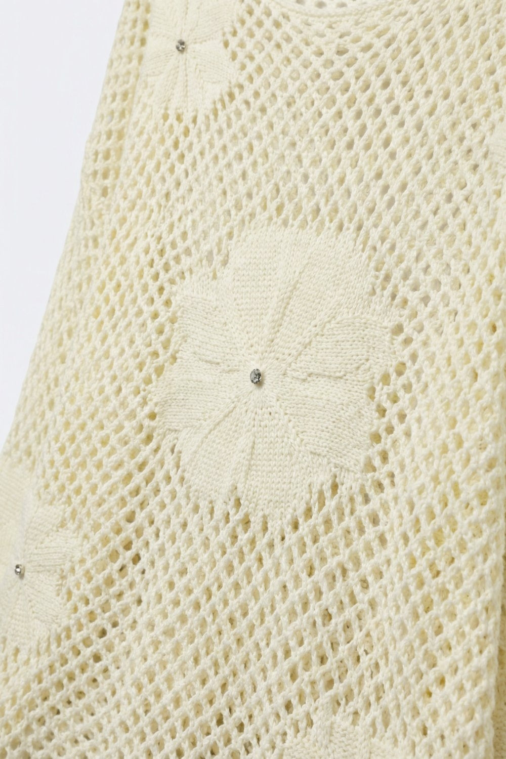 Dentelle Crochet Floral Sweater