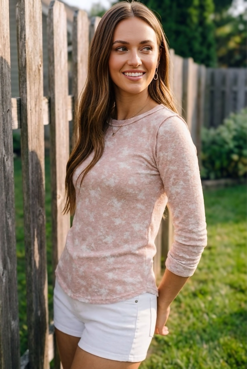 Pétale Floral Thumb Hole Top