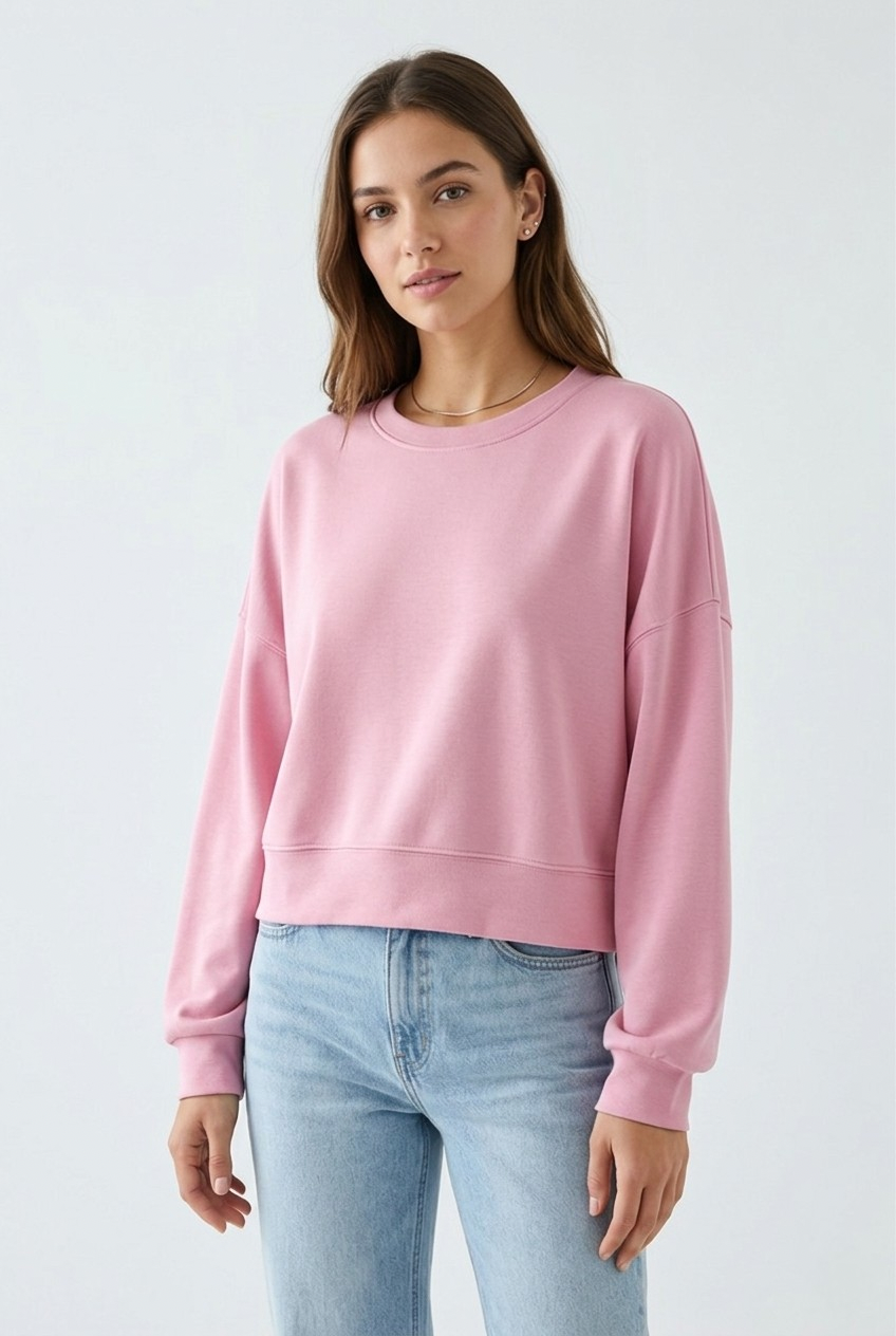 Douceur Dropped Shoulder Sweatshirt