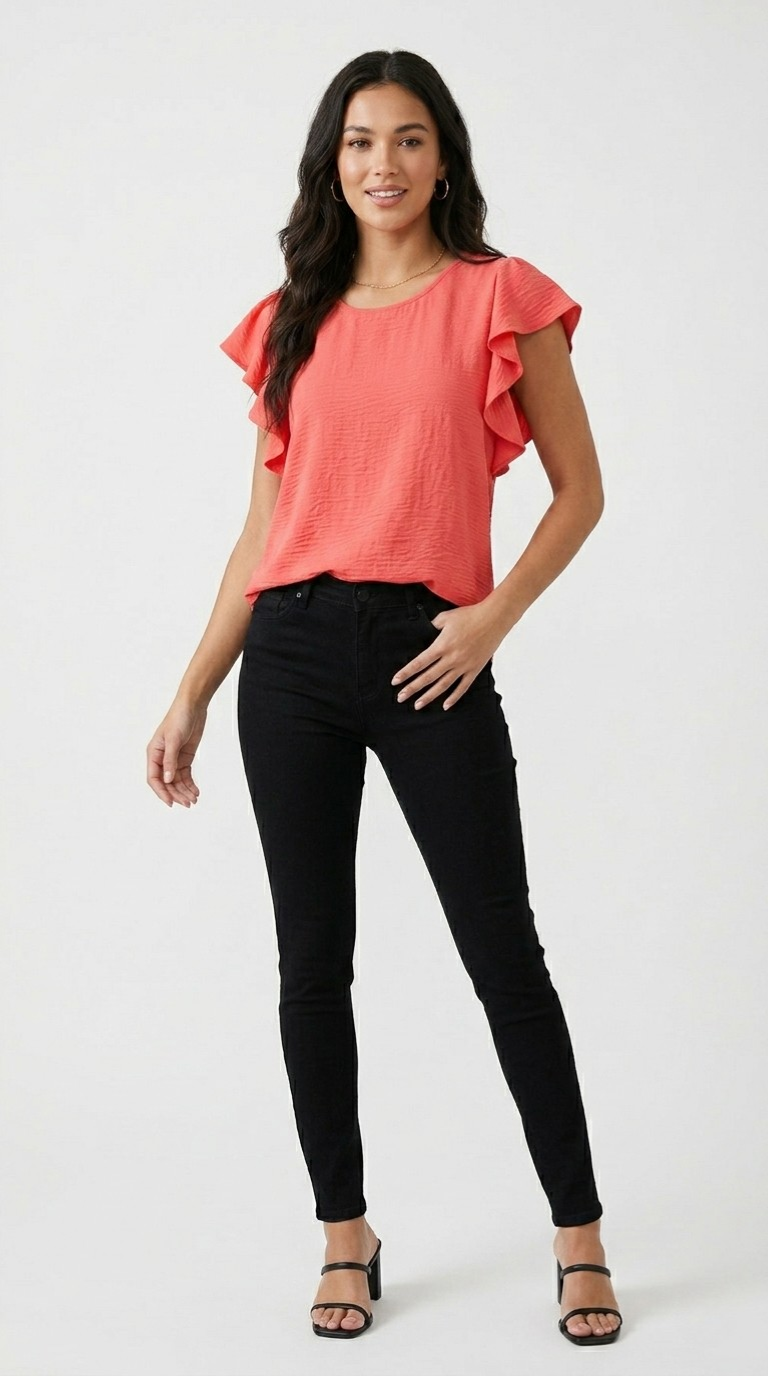 Volubile Ruffle Sleeve Top