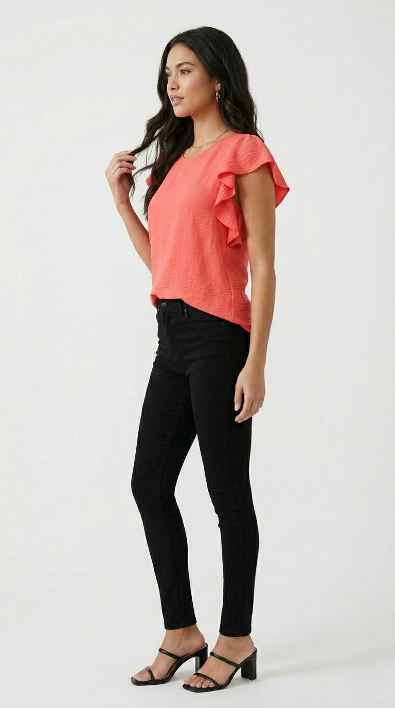 Volubile Ruffle Sleeve Top