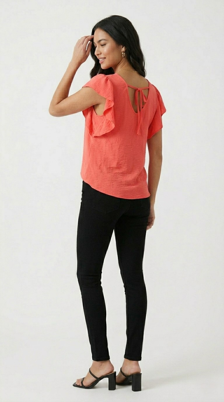 Volubile Ruffle Sleeve Top