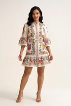 Floraison Boho Mini Dress