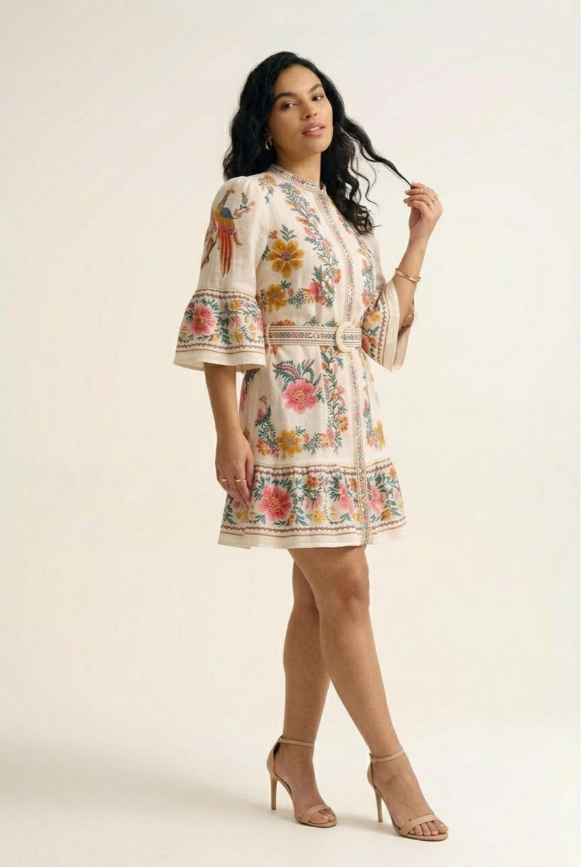 Floraison Boho Mini Dress